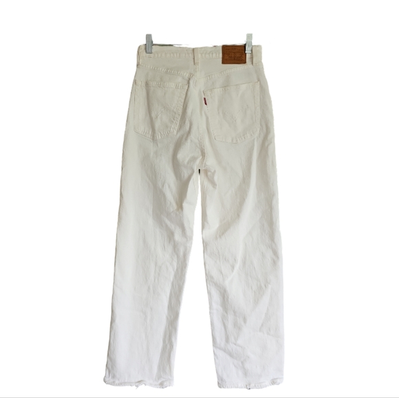 LEVI'S Ribcage Straight Ankle in Cloud Over Size 27 - Picture 15 of 16